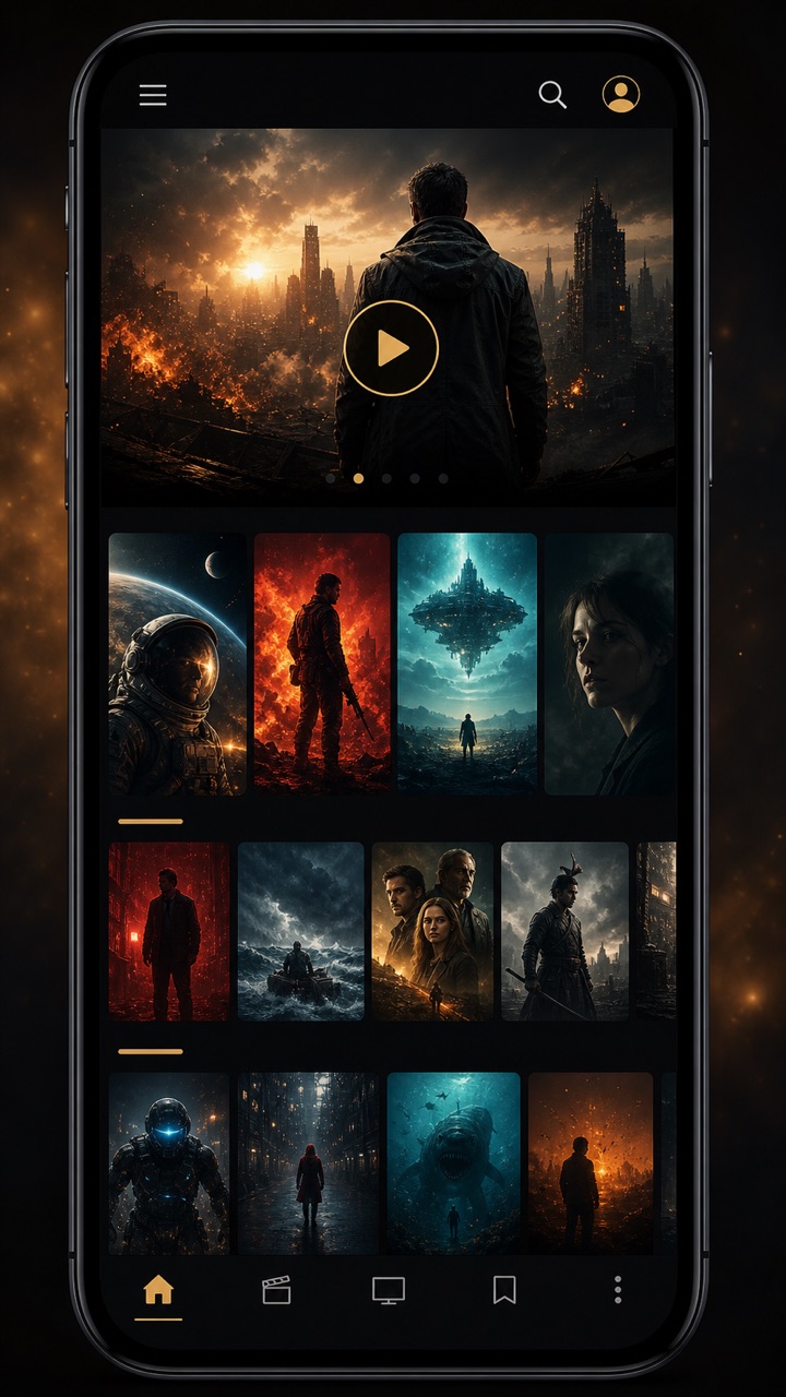 Plex TV movie and show browsing interface